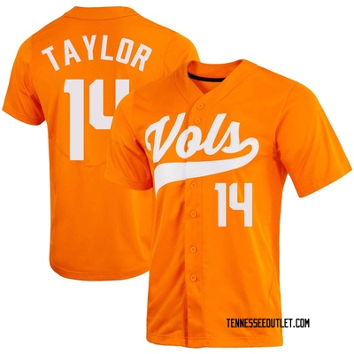 Men's Charlie Taylor Tennessee Volunteers Replica Full-Button Baseball Jersey - Orange