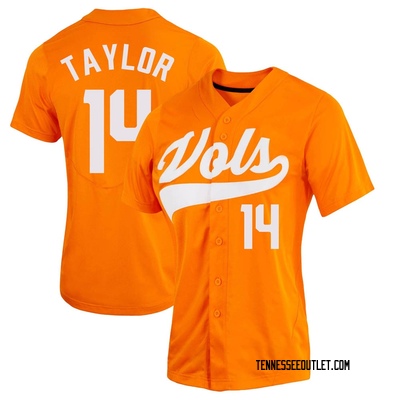 Women's Charlie Taylor Tennessee Volunteers Replica Full-Button Baseball Jersey - Orange